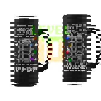 Birthday Boy Level 10 Unlocked 10Th Birthday Game Pixel Coffee Mug | Mazezy