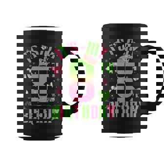Birthday Girl It's My 8Th Birthday Witch Pink And Green Coffee Mug - Thegiftio
