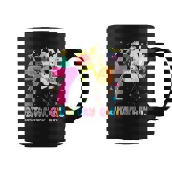 Birthday Girl Squish Squad 7 Years Old Cute 7Th Birthday Coffee Mug - Monsterry
