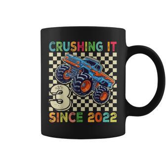 Birthday Monster Truck 3 Year Old Boys 3Rd Party Born 2022 Coffee Mug - Thegiftio UK