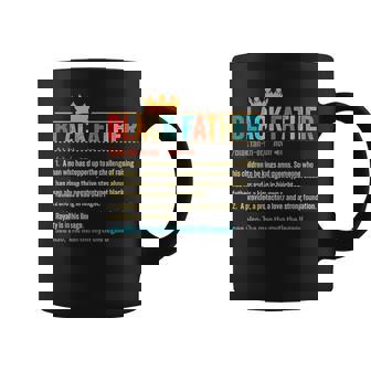 Black Father Definition Father's Day African American Father Coffee Mug | Mazezy