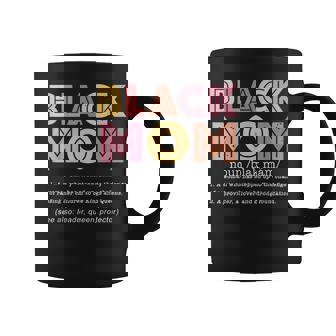 Black Mom Definition Mother's Day Afro African American Mom Coffee Mug - Monsterry