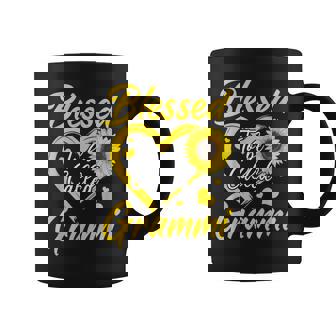 Blessed To Be Called Grammi Sunflower Heart Mother's Day Coffee Mug - Thegiftio