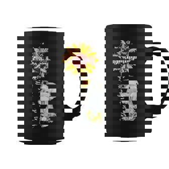 Blessed To Be Called Grammy Sunflower Elephant Coffee Mug - Monsterry