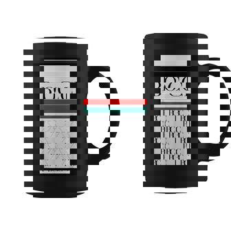 Bocci ぼっち ロゴ 総柄 緑 赤 イタリア国旗風【変なデザイン屋さん】陰キャ オタク ブランド パロディ 面白 コーヒーマグ - Kawaiitshirt