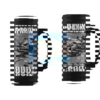 Bombardino Crocodilo Italiano Brainrot Meme Taza de café - Regaloses