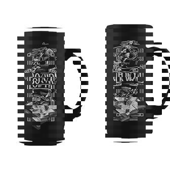 Book Wyrm Bookwyrm ドラゴンリーディングラバー アンティーク調 コーヒーマグ - Kawaiitshirt