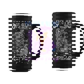 Boots And Bling It’S A Cowgirl Thing Purple Western Melanin Coffee Mug | Seseable UK