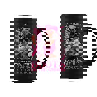Boots On The Ground Pink Cowgirl Breast Cancer Western Coffee Mug | Seseable FR