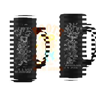 Boots On The Ground Western Southern Country Rodeo Cowgirl Coffee Mug - Thegiftio UK