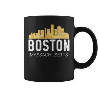 Boston Massachusetts Manga Larga Taza de café - Regaloses