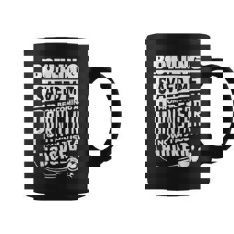 Bowling Saved Me From Becoming A Pornstar Saying Quote Coffee Mug - Thegiftio UK