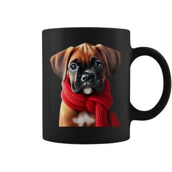 Boxer Alemán Boxie Mom Dad Doggie Boxer Bulldog Dog Cuello Taza de café - Regaloses