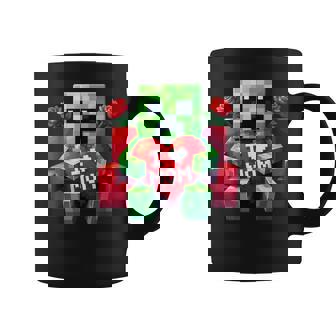 Boy Mom I Love Mom Heart Mother's Day Video Game Pixel Coffee Mug - Monsterry