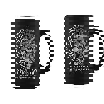 Brain Tumor Awareness Wear Gray In May Strong Warrior Cancer Coffee Mug - Monsterry