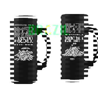 Brasil Baloncesto Fans Jersey Bandera Brasileña Deporte Amantes In Mangas Taza de café - Regaloses