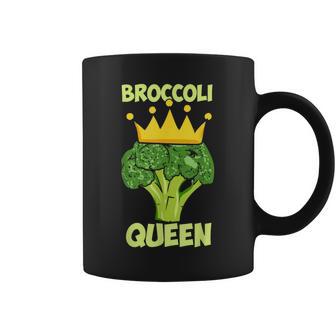 Broccoli Queen ブロッコリーの女王 ブロッコリー ベジタリアン・ベジタブル ブロッコリー コーヒーマグ - Kawaiitshirt