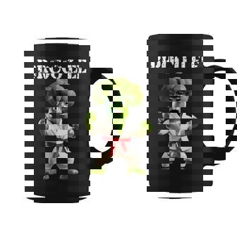 Brocoli Fait Karate Broco Lee Jeu De Motségétarienégétalien Amusant Tasse - Cadeauxyz
