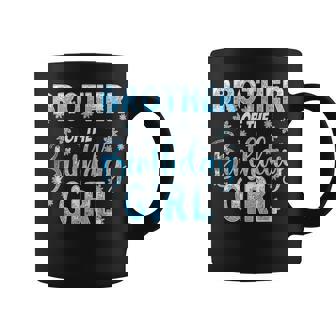 Brother Of The Birthday Girl Snowflakes Themed Matching Coffee Mug - Seseable