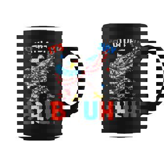 Bruh 4Th Of July Boys Dab Bald Eagle American Flag Coffee Mug | Mazezy