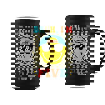 Bruh I'm Five 5 5Th Birthday Groovy Boys Girls 5 Years Old Coffee Mug - Seseable