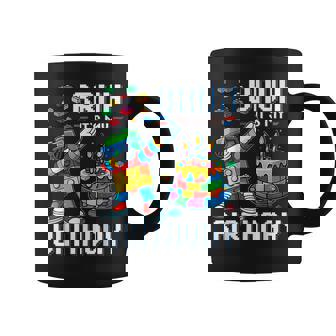 Bruh Its My Birthday Master Builder Dabbing Blocks Bricks Coffee Mug | Mazezy