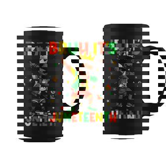 Bruh It's Junenth Dabbing Boys Celebrating Black Freedom Coffee Mug - Thegiftio