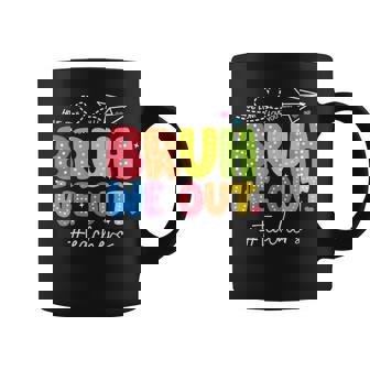 Bruh We Out Teachers Cute End Of School Year Groovy Summer Coffee Mug | Mazezy