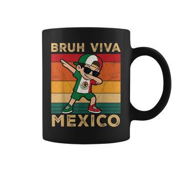 Bruh Viva Mexico Dabbing Boy Mexican Independence Day 2025 Coffee Mug | Seseable FR