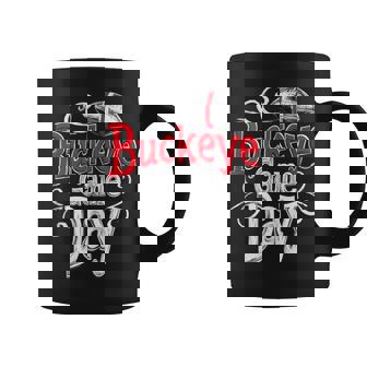 Buckeye Game Day Ohio Home State Vintage Swirl Coffee Mug - Monsterry