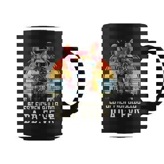 Bulldog Francés Retrointage 60S 70S Puesta Delol Amantes De Los Perros Hombres Taza de café - Regaloses