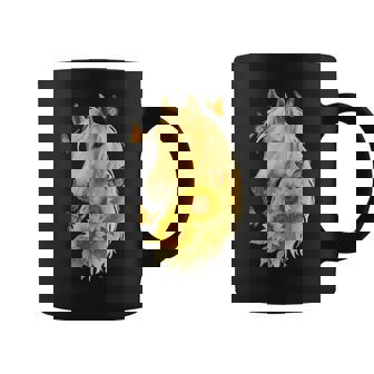 Caballo Bohemio Con Girasoles Y Mariposas Lindo Animal De Granja Taza de café - Regaloses