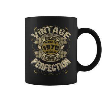 Camisaintage 1970 Una Leyendaiva Envejecida Perfección Taza de café - Regaloses