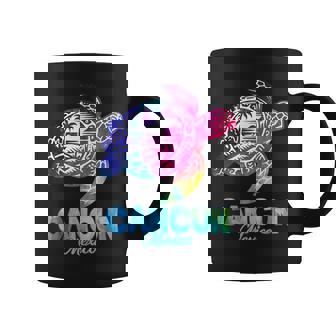 Cancun Mexico Turtle Tie Dye Summer Vacation Souvenir Coffee Mug - Thegiftio