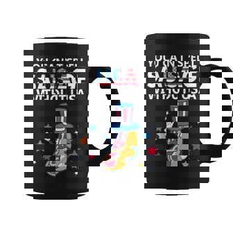 You Can't Spell Sausage Without Usa 4Th Of July American Coffee Mug - Monsterry