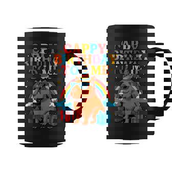 Cappy Birthday To Me Cool Capybara Rainbow Birthday Party Coffee Mug | Seseable CA