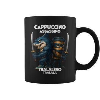 Capuchino Asesino Tralalero Tralala Italiano Brainrot Meme Taza de café - Regaloses