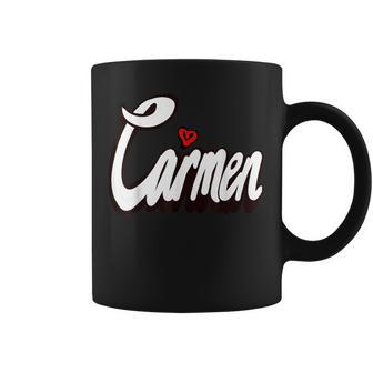 Carmen Chicas Y Es Nombre Personalizado Carmen Taza de café - Regaloses
