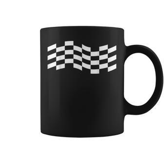 Carrera De Carreras De Pista De Carreras A Cuadros Racetrack Taza de café - Regaloses