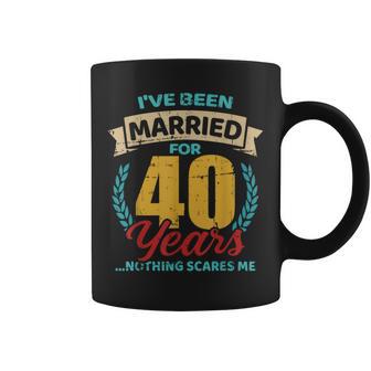 Casado Por 40 Años 40 Aniversario De Bodas Taza de café - Regaloses