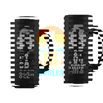 Cat Dad Regular But Cooler Retro Fathers Day Daddy Papa Men Coffee Mug - Monsterry