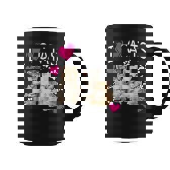 Cat Lover I Love Kittens Taza de café - Regaloses