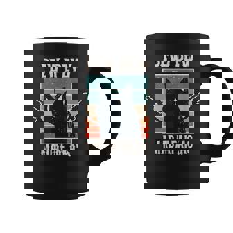Cat Pew Pew Madafakas Retrointage Tassen - Geschenkecke