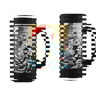 Catzilla 猫日本美術面白い猫 コーヒーマグ - Kawaiitshirt