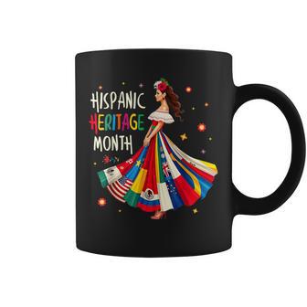 Celebrate Hispanic Heritage Month Latin Countries Womens Coffee Mug - Monsterry