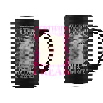 Certified Freak Eat Cement Cursed Cat Cat Meme Humor Coffee Mug - Monsterry