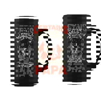 Chasseur Cg Fête Des Pères Adulte Noir Caricature Tasse - Cadeauxyz