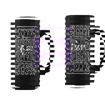 Cheer Mom Mama Bow Sport Cheerleader Cheerleading Purple Coffee Mug - Thegiftio UK