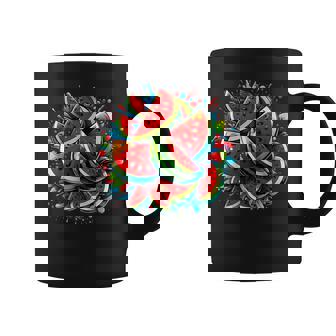 Chemise Colorée Motif Pastèque Pour Amateurs De Fruits Tropicaux Tasse - Cadeauxyz