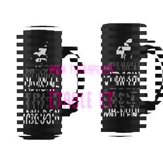Chevaux Mon Thérapeuteit Dans Une Étable Cheval Cavalier Tasse - Cadeauxyz